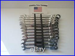 Matco Tools Metric 12 Pc Flex Head Ratcheting Combination Wrench Set #758