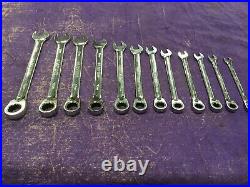 Matco Tools Metric 72 Tooth Reversible Combo Ratcheting Wrench set S7GRRCM12