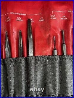 Matco Tools Punch And Chisel Set 17-Piece Kit With Storage Pouch SPL17KA