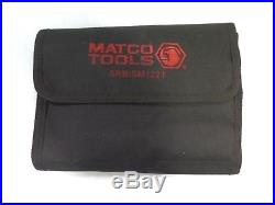Matco Tools Stubby 12 Pc Indexing Metric Wrench Set 8-19MM WithCase SRBISM122T