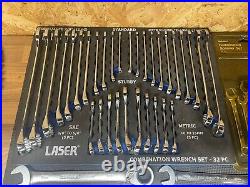 Metric And Imperial Spanner Set Plus Ratchet Spanners Carlous Laser