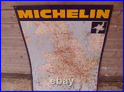 Michelin Tin/Metal Advertising Map From Michelin Map 986 Rusty As Photo