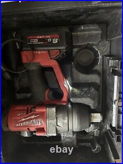 Milwaukee Tools M18 One-Key High Torque 1In Impact Wrench Kit 2 batteries