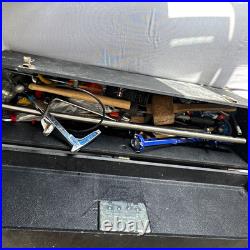Mixed Lot Hand Tools + Tool box, Ball Pein, Spanners, Pipe Wrench, Pliers