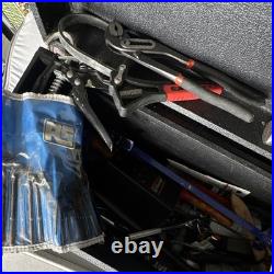 Mixed Lot Hand Tools + Tool box, Ball Pein, Spanners, Pipe Wrench, Pliers
