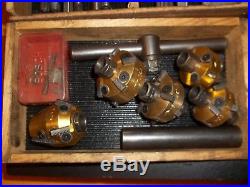 Neway Valve Seat Cutter Set With Reamers Guides & More In Wood Box