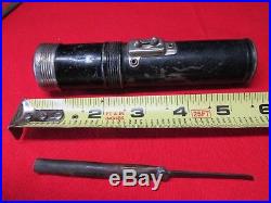 OLD lock pick tool set door chest safe antique flashlight case hand made 1914