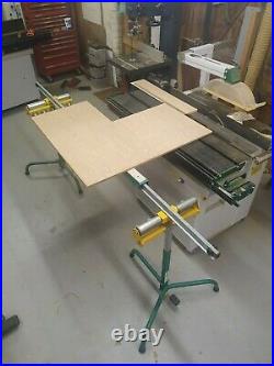 PAIR of MACC MACHINE ROLLER STANDS & SLIDING TABLE ATTATCHMENT ideal for Boards