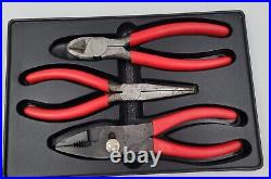 PL300ACP Snap-on Tools 3 Pieces Combination Pliers Set VG condition
