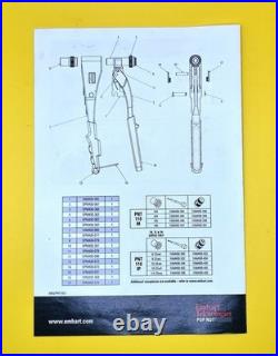 PNT 110 Emhart Hand Plier Pop Rivit Tool Kit Set with Case Used Once. VGC Boxed