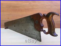 PREMIUM Quality SHARP! DISSTON 1865-71 No9 Rip SAW Vintage Old Hand Tool #299
