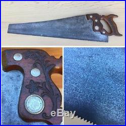 PREMIUM Quality SHARP! Vintage ATKINS No53 8PPI XCUT Panel SAW Hand Tool #283