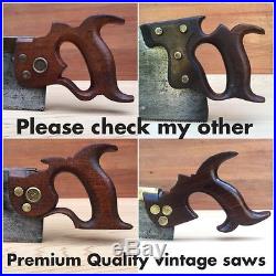 PREMIUM Quality Sharp! Antique DISSTON No99 RIP SAW Old Vintage Hand Tool #242