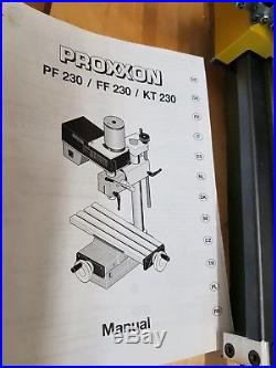 PROXXON Bohr- und Fräseinrichtung PF 230 220 240 V, 140 W, 50/60 Hz