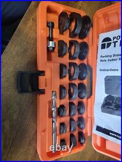 PowerTEC Pro Parking Sensor Distance Control Hole Cutter Tool 17-38.9mm Full Set