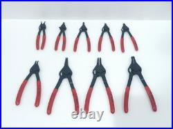 Proto Circlip/ Ring Pliers Assortment Internal / External Lot Of 9 Pc (fedex)