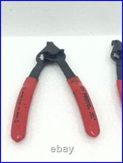 Proto Circlip/ Ring Pliers Assortment Internal / External Lot Of 9 Pc (fedex)