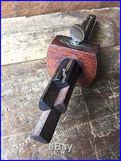 RARE! Antique SCHOLL Patent MARKING GAUGE Rosewood Vintage Old Hand Tool #16