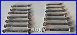 RARE Vintage Craftsman 14pc METRIC & SAE 6 Point Combination Wrenches VA Series