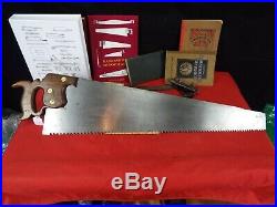 R. Groves & Sons 3 1/2 PPI Rip Cut Hand Saw, 28, Sharpened & Tuned, 1890, 1123