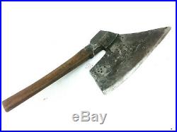 Rare Antique Axe Broad Flatting Axe Goose Wing Hand Forged Collectible Tools