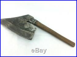 Rare Antique Axe Broad Flatting Axe Goose Wing Hand Forged Collectible Tools