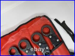 Rare Caterpillar 11 Piece Ratcheting Flare Nut Wrench Set 8T3120 Service Tools