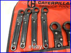 Rare Caterpillar 11 Piece Ratcheting Flare Nut Wrench Set 8T3120 Service Tools
