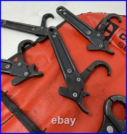 Rare Caterpillar 11 Piece Ratcheting Flare Nut Wrench Set 8T3120 Service Tools