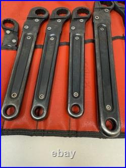 Rare Caterpillar 11 Piece Ratcheting Flare Nut Wrench Set 8T3120 Service Tools