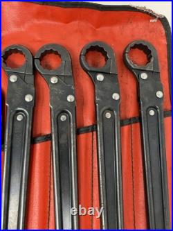 Rare Caterpillar 11 Piece Ratcheting Flare Nut Wrench Set 8T3120 Service Tools