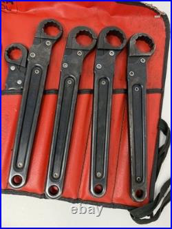 Rare Caterpillar 11 Piece Ratcheting Flare Nut Wrench Set 8T3120 Service Tools