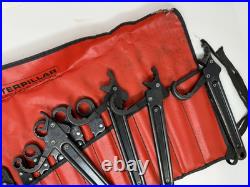 Rare Caterpillar 11 Piece Ratcheting Flare Nut Wrench Set 8T3120 Service Tools