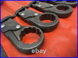 Rare Caterpillar 11 Piece Ratcheting Flare Nut Wrench Set 8T3120 Service Tools