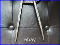 Rare Peter Stubs Antique Hand-Forged Wing Dividers Stamped P S Warrington 10.5