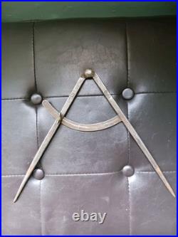 Rare Peter Stubs Antique Hand-Forged Wing Dividers Stamped P S Warrington 10.5
