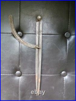 Rare Peter Stubs Antique Hand-Forged Wing Dividers Stamped P S Warrington 10.5