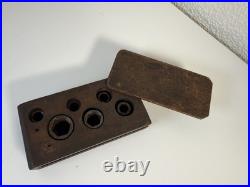 Rare Vintage B. Draper & Son BDS Socket Set in Wooden Block