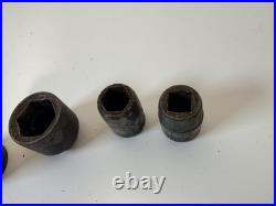 Rare Vintage B. Draper & Son BDS Socket Set in Wooden Block