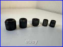 Rare Vintage B. Draper & Son BDS Socket Set in Wooden Block