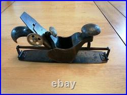 Rare Vintage antique Stanley no 113 compass plane old woodworking hand tool