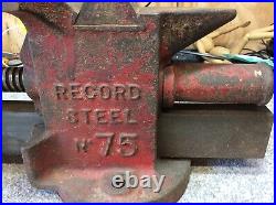 Record No. 75 Cast Steel Engineers Bench Vice NOW WITH SHIPPING INCLUDED