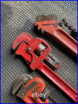 Ridgid & King Dick Tools 24 Chain Wrench 18 Stilsons & King Dick Pipe Wrench