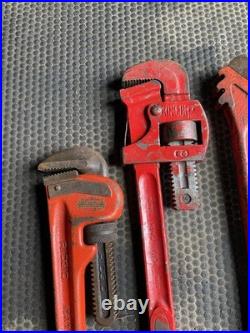 Ridgid & King Dick Tools 24 Chain Wrench 18 Stilsons & King Dick Pipe Wrench