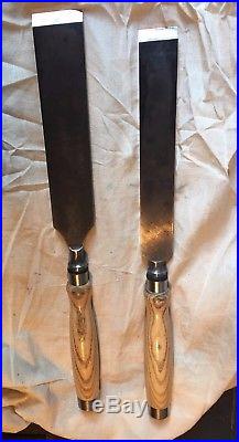 Robert Sorby 38mm(1-1/2) and 51mm(2) Heavy duty Timber framing chisels