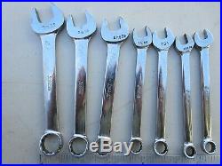 SET OF 7 SNAP-ON BRITISH STANDARD WHITWORTH WRENCHES. SNAP ON QUALITY. Set B