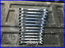 SK Tools12 Piece 80019 6 Point Metric Ratchet Wrench Combination Set 8mm-19mm