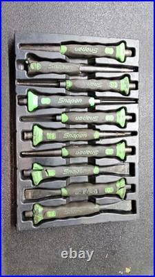 SNAP ON 10 PIECE SOFT GRIP PUNCH AND CHISEL SET PPCSG710 Green