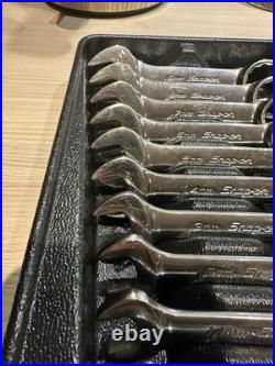 SNAP-ON 10-Pc FLANK DRIVE COMBINATION MIDGET WRENCH SET (10-19 mm) OXIM710B