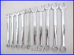 SNAP ON 10 Piece Metric Combination Wrench Set 10-19mm, 12 Point OEXM710